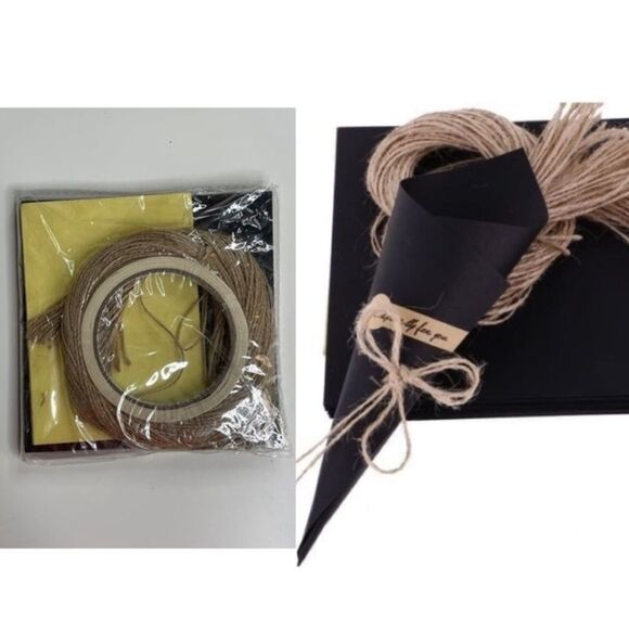 Wedding Favors Kraft DIY Paper Cones for Flower Bouquet 50 PCS. Set - Picture 1 of 5